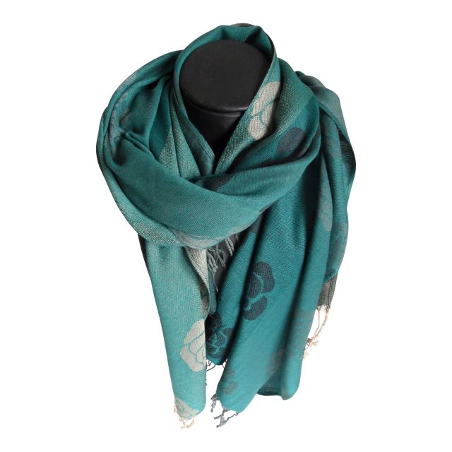 Green and grey scarf Clearance