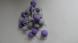 Lichtslinger kleur paars grijs,