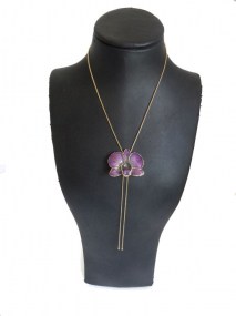hanger orchidee paars grijs,