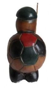 schildpad met hengel en pijp,
