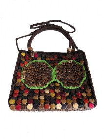 handgemaakte tas van kokosnoot