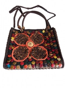 handgemaakte tas van kokosnoot