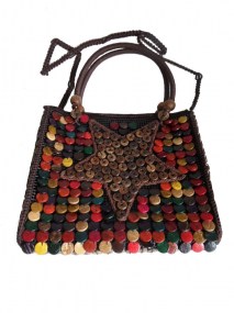 handgemaakte tas van kokosnoot