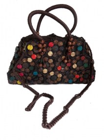 handgemaakte tas van kokosnoot