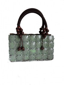 mooie handtas van kokosnoot 