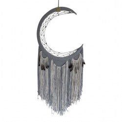 dromenvanger maan, grote dromenvanger, dreamcatcher, wandecoratie, muurversiering, slaapkamerdecoratie, muurdecoratie woonkamer, raamdecoratie, decoratie kinderkamer,