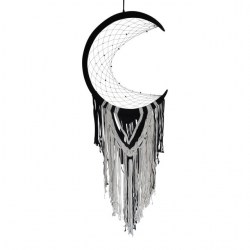 dromenvanger maan, dreamcatcher maan, wandecoratie, muurversiering, slaapkamerdecoratie, muurdecoratie woonkamer, raamdecoratie, decoratie kinderkamer,