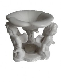 oliebrander met drie engeltjes wit.