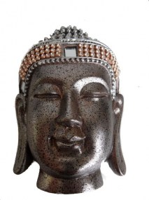 Bronskleurig Thais Boeddha hoofd,